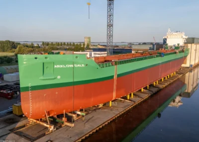 Arklow Dale under construction at shipyard Ferus Smit, 17-07-2026