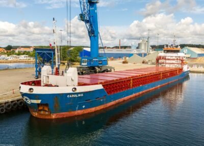 Carolin G. moored in Aabenraa, 01-08-2026