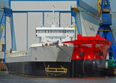 Cito under construction at shipyard Bijlsma in Lemmer, 23-05-2008