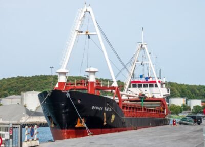 Danica Violet moored in Aabenraa, 30-07-2026
