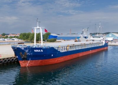 Nina B moored in Aabenraa, 29-07-2026