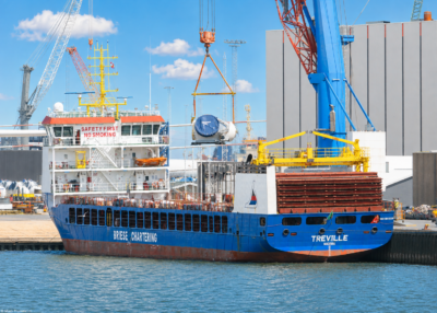 Treville moored in Esbjerg, 20-07-2026