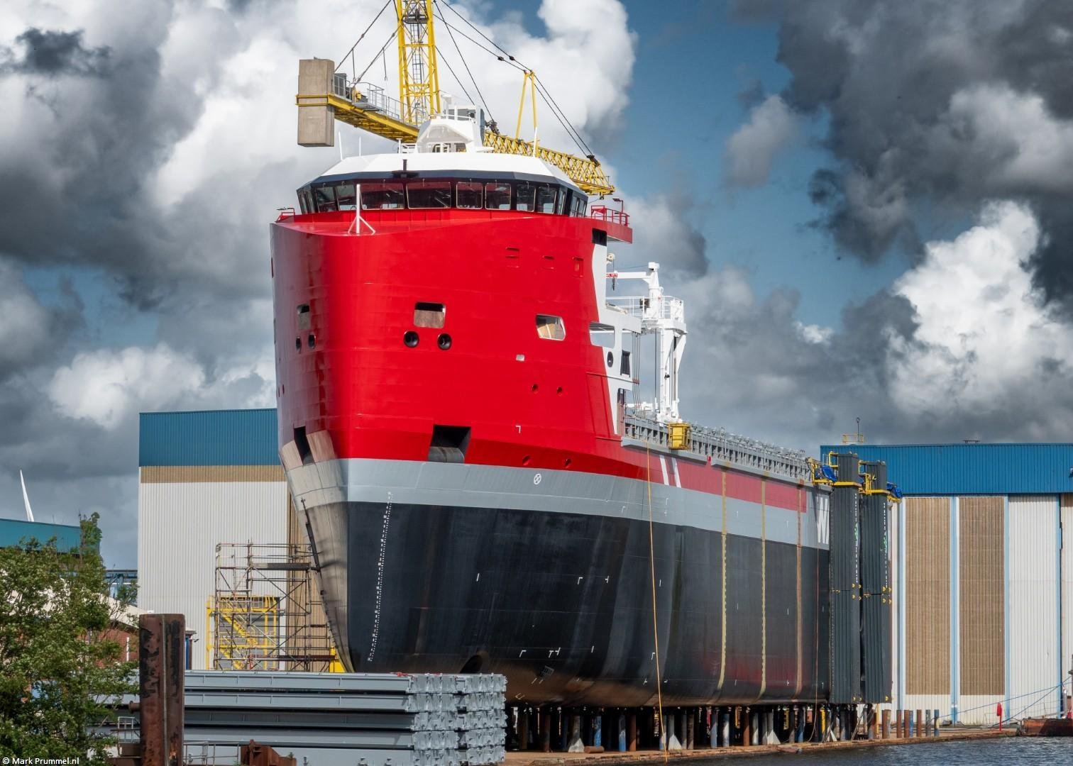 Abelina Wagenborg under construction at shipyard Niestern Sander in Delfzijl, 13-06-2026 Abelina Wagenborg under construction at shipyard Niestern Sander in Delfzijl, 13-06-2026